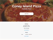 Tablet Screenshot of coneyislandpizzariverdale.com